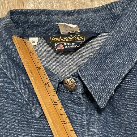 Vintage Panhandle Slim Women’s Western Denim Shirt Sz Medium - Picture 8 of 8